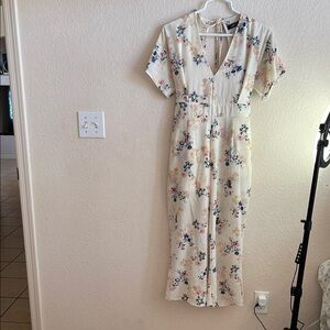 Floral Print Jumpsuit